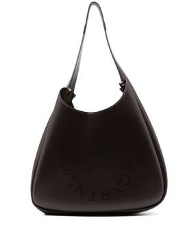 Stella McCartney Schultertasche mit perforiertem Logo - Braun von Stella McCartney