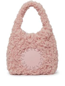 Stella McCartney Kleine Plush Teddy Tote Bag mit Logo - Rosa von Stella McCartney