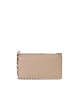 Stella McCartney Clutches - Falabella' Mini Clutch Bag In Cream Recycled Polye - Gr. unisize - in Beige - für Damen von Stella Mccartney