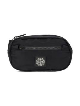 Stone Island Junior Gürteltasche mit Logo-Patch - Schwarz von Stone Island Junior