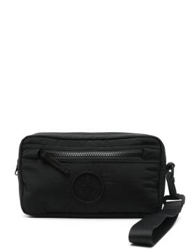 Stone Island Clutch mit Kompass-Stickerei - Schwarz von Stone Island