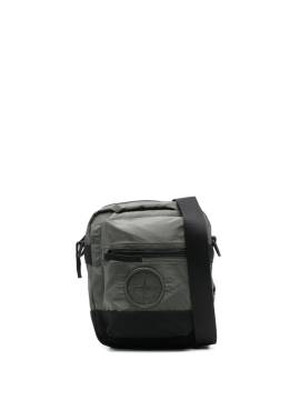 Stone Island Kuriertasche mit Logo-Stickerei - Grün von Stone Island