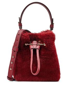 Strathberry Beuteltasche aus Shearling - Rot von Strathberry