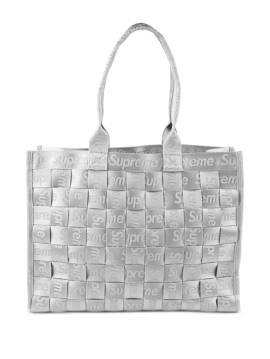 Supreme Gewebte Tote Bag aus Jacquard - Silber von Supreme