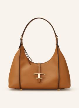 Tod's Hobo-Bag T Timeless Small braun von TOD'S