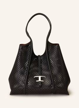 Tod's Shopper T Timeless Medium Mit Pouch schwarz von TOD'S