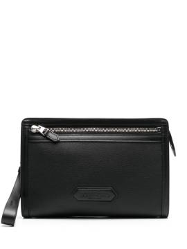 TOM FORD Clutch mit Logo-Patch - Schwarz von TOM FORD