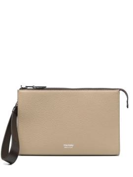 TOM FORD Clutch mit Logo-Stempel - Nude von TOM FORD