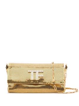 TOM FORD Mini Schultertasche mit Logo - Gold von TOM FORD