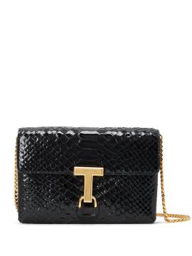 TOM FORD Monarch Mini-Tasche mit Schlangen-Effekt - Schwarz von TOM FORD