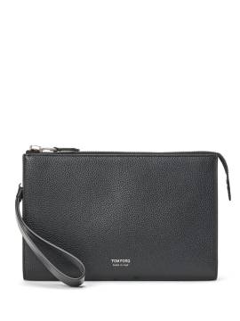 TOM FORD Clutch mit Logo-Print - Schwarz von TOM FORD