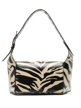 The Attico 7/7 Schultertasche mit Zebra-Print - Schwarz von The Attico