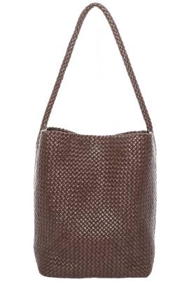 The Row TASCHE MEDIUM WOVEN NORTH SOUTH in Dark Brown ANG - Brown. Size all. von The Row