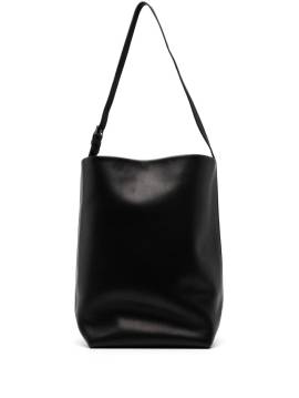 The Row large leather shoulder bag - Schwarz von The Row