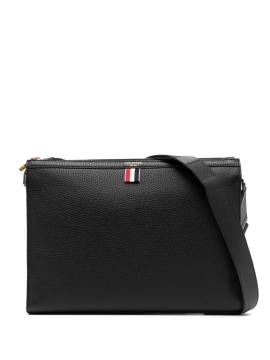 Thom Browne Strukturierte 4-Bar Kuriertasche - Schwarz von Thom Browne