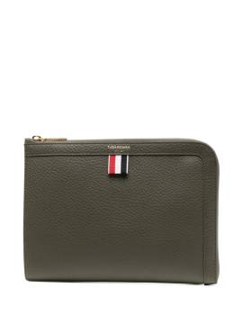 Thom Browne Clutch aus strukturiertem Leder - Grün von Thom Browne