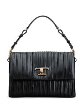 Tod's Plissierte Schultertasche - Schwarz von Tod's