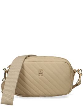 Tommy Hilfiger Gesteppte TH Monogram Kameratasche - Nude von Tommy Hilfiger