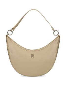 Tommy Hilfiger Schultertasche mit Logo-Applikation - Nude von Tommy Hilfiger