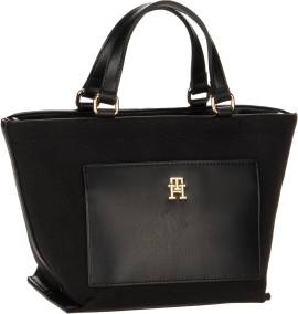 Tommy Hilfiger TH Distinct Mini Tote PF24  in Schwarz (7.3 Liter), Handtasche von Tommy Hilfiger