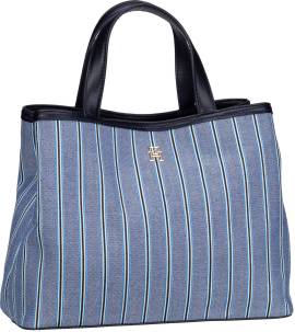 Tommy Hilfiger TH Spring Chic Stripes SP24  in Blau (9.9 Liter), Handtasche von Tommy Hilfiger
