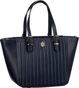 Tommy Hilfiger TH Timeless Small Tote Quilted FA22  in Navy (7.5 Liter), Handtasche von Tommy Hilfiger