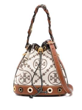 Tory Burch Beuteltasche mit Monogramm - Weiß von Tory Burch