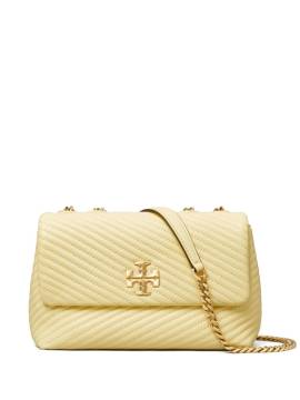 Tory Burch Kleine Kira Schultertasche mit Moto-Steppung - Gelb von Tory Burch