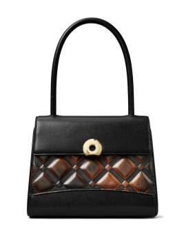 Tory Burch Kleine Deville Patchwork-Handtasche - Schwarz von Tory Burch