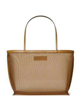 Tory Burch Mesh Handtasche mit Logo-Applikation - Braun von Tory Burch