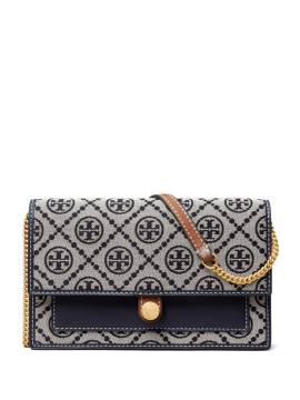 Tory Burch Mini-Tasche mit Monogramm - Blau von Tory Burch