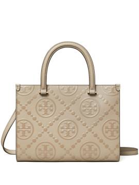 Tory Burch Tote Bag mit T-Monogramm - Nude von Tory Burch