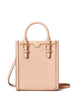 Tory Burch N/S Mini-Tasche mit T-Monogramm - Nude von Tory Burch