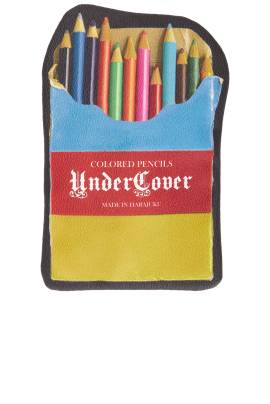 Undercover MÜNZTASCHE COLORED PENCILS in Schwarz - Blue. Size all. von Undercover