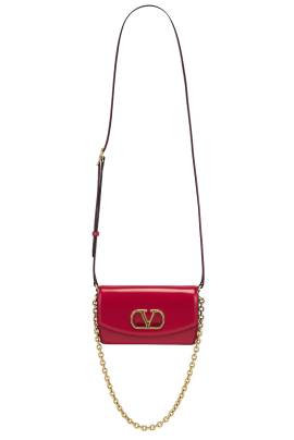 Valentino Garavani CLUTCH VAIN in Rosso - Red. Size all. von Valentino Garavani