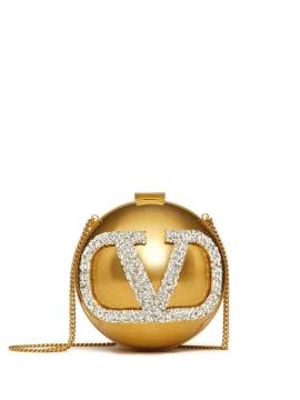 Valentino Garavani Clutch mit Kristallen - Gold von Valentino Garavani