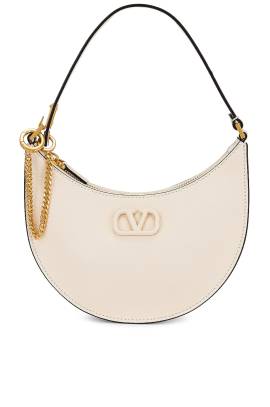 Valentino Garavani HOBO BAG VLOGO in Helles Elfenbein - Ivory. Size all. von Valentino Garavani