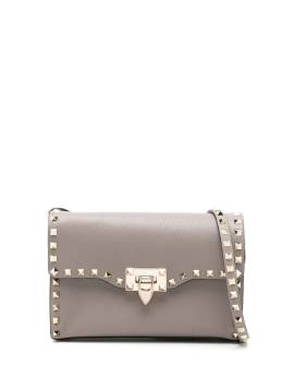 Valentino Garavani Kleine Rockstud Schultertasche - Grau von Valentino Garavani