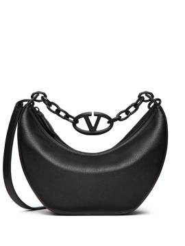 Valentino Garavani Kleine VLogo Moon Hobo Tasche - Schwarz von Valentino Garavani