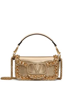 Valentino Garavani Schultertasche mit Kristallen - Gold von Valentino Garavani