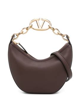 Valentino Garavani Mini Moon Handtasche mit VLogo-Kette - Braun von Valentino Garavani