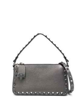 Valentino Garavani Rockstud Schultertasche - Grau von Valentino Garavani