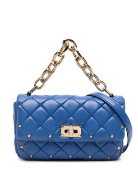 Valentino Garavani Rockstud Spike Schultertasche - Blau von Valentino Garavani