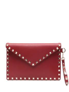 Valentino Garavani Rockstud Clutch - Rot von Valentino Garavani