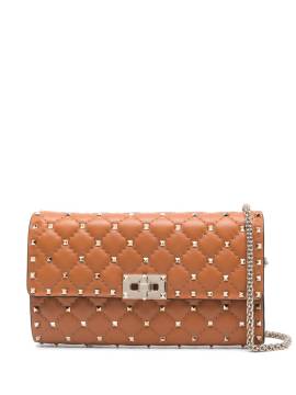 Valentino Garavani Ruckstud Clutch - Braun von Valentino Garavani