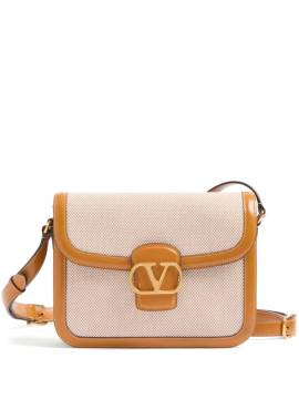 Valentino Garavani 9to5 Schultertasche aus Canvas - Nude von Valentino Garavani