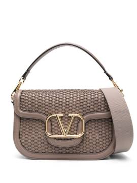 Valentino Garavani Schultertasche mit Signatur - Nude von Valentino Garavani