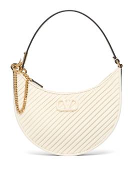 Valentino Garavani Schultertasche mit VLogo - Nude von Valentino Garavani