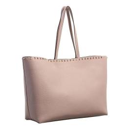 Valentino Garavani Shopper - Tote Rockstud - Gr. unisize - in Taupe - für Damen von Valentino Garavani