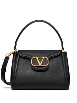 Valentino Garavani Shopper mit Logo-Schild - Schwarz von Valentino Garavani